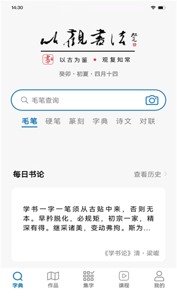 以观书法截图1