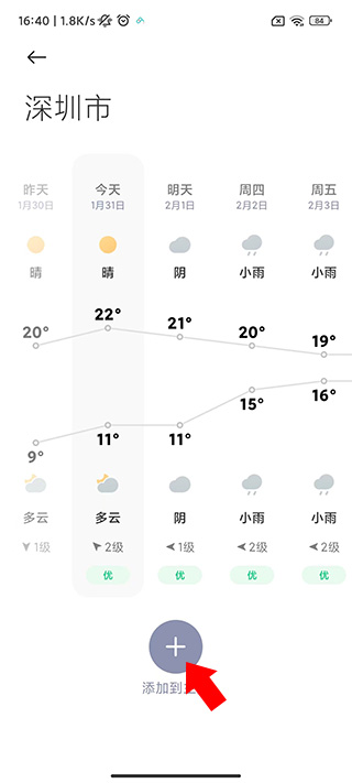 小米天氣預報