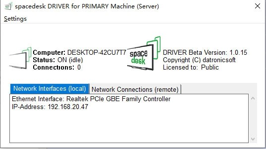 spacedesk使用教程圖片2