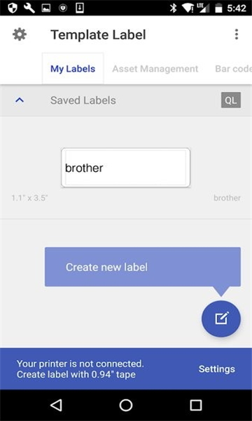 兄弟标签打印机截图2