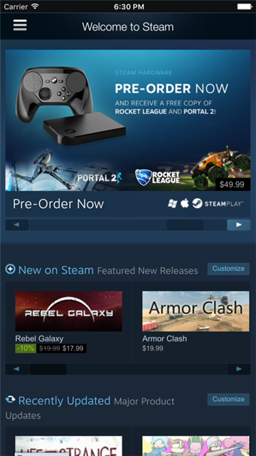 Steam安卓版截圖1
